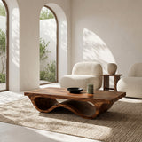 Contemporary Coffee Table Curved Leg Design For Living Room