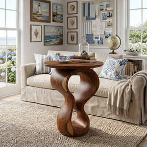 Organic Twisted End Table Villa Living Room
