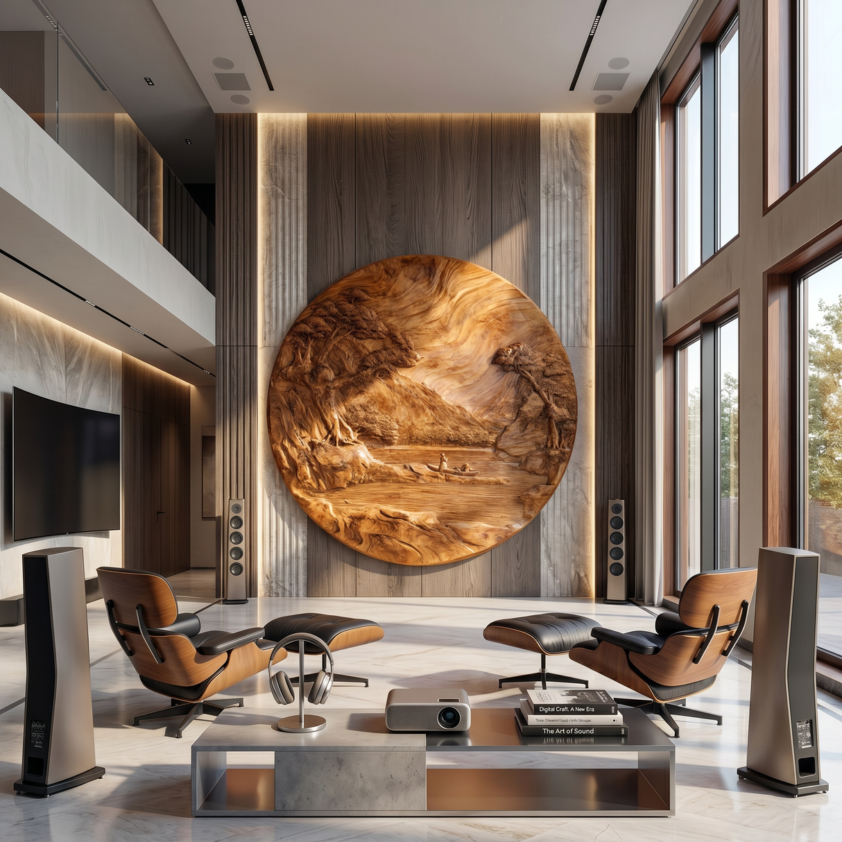 Textured Topography Wood Wall Art For Industrial Rustic Interior Decor