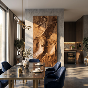 Modern Flying Eagle Wood Wall Art Industrial Loft Living Decor