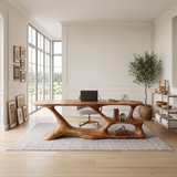 Modern Loop Base Writing Desk Bedroom Office