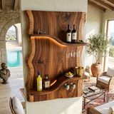 Scandinavian Multi Tier Wine Rack Shelf For Living Room