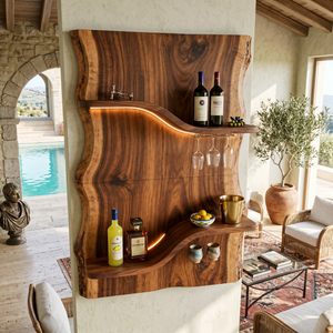 Scandinavian Multi Tier Wine Rack Shelf For Living Room