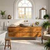 Contemporary Floating Bathroom Vanity With 2 Tiers Drawer For Bathroom