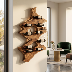 Mid Century Wine Stand For Kitchen Home Bar Display