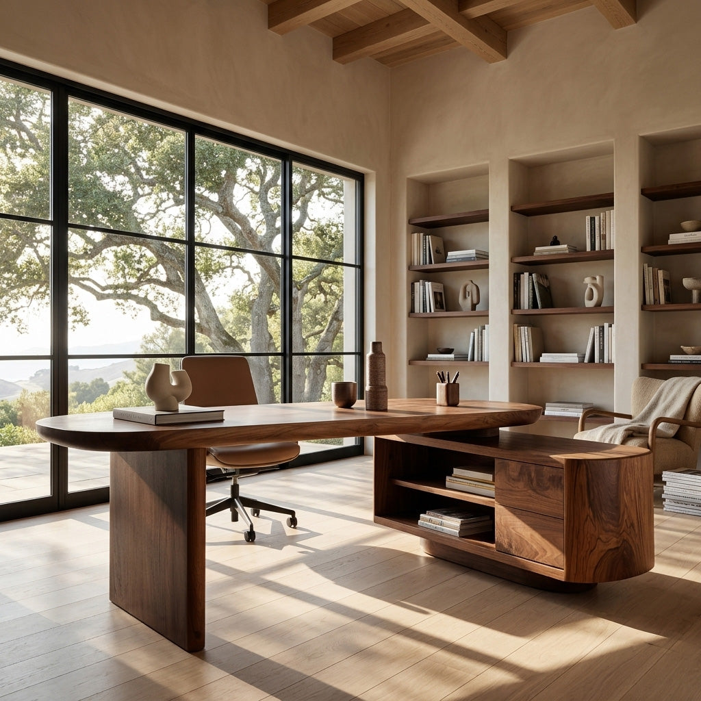 Modern L-Shaped Desk For Contemporary Home Office