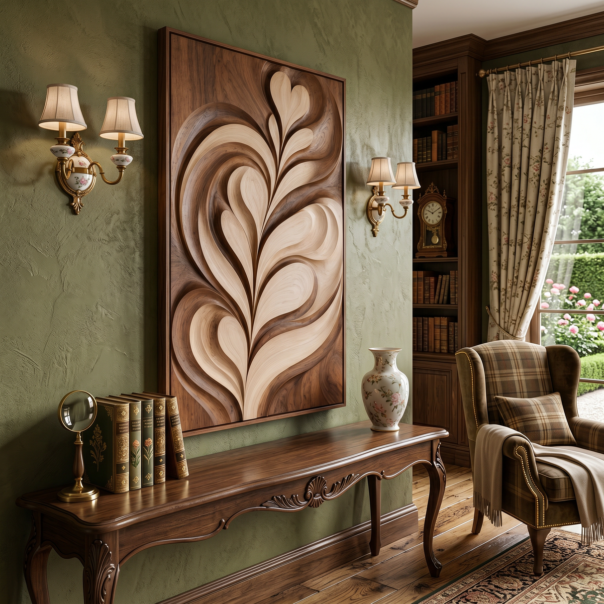 Modern Latte Inspired Wall Art For Dining Area