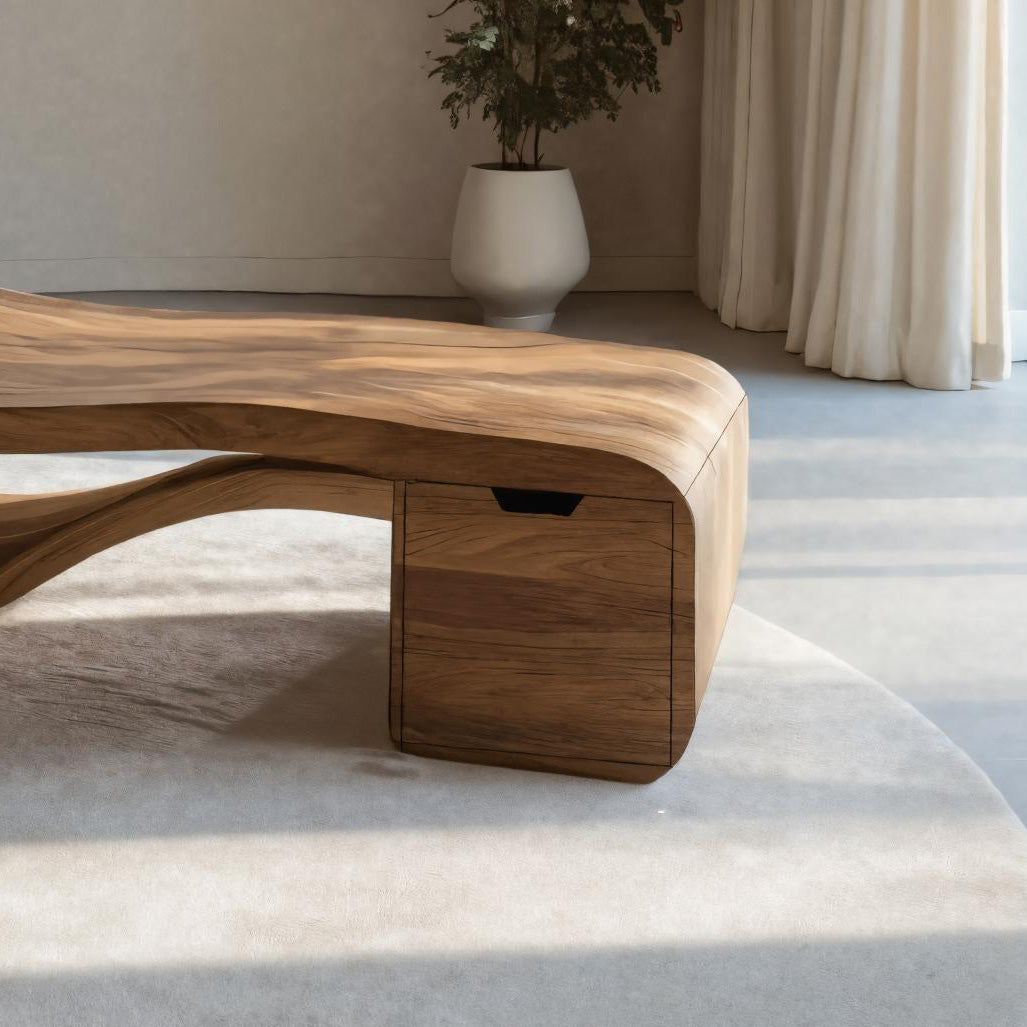 Organic Sculptural Chaise Lounge Chair For Living Room