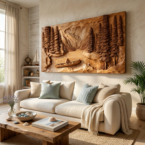 Dolphin Wooden Wall Sculpture For Luxury Coastal Interior Decor