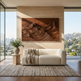 Organic Modern Wave Wood Wall Art For Wall Decor