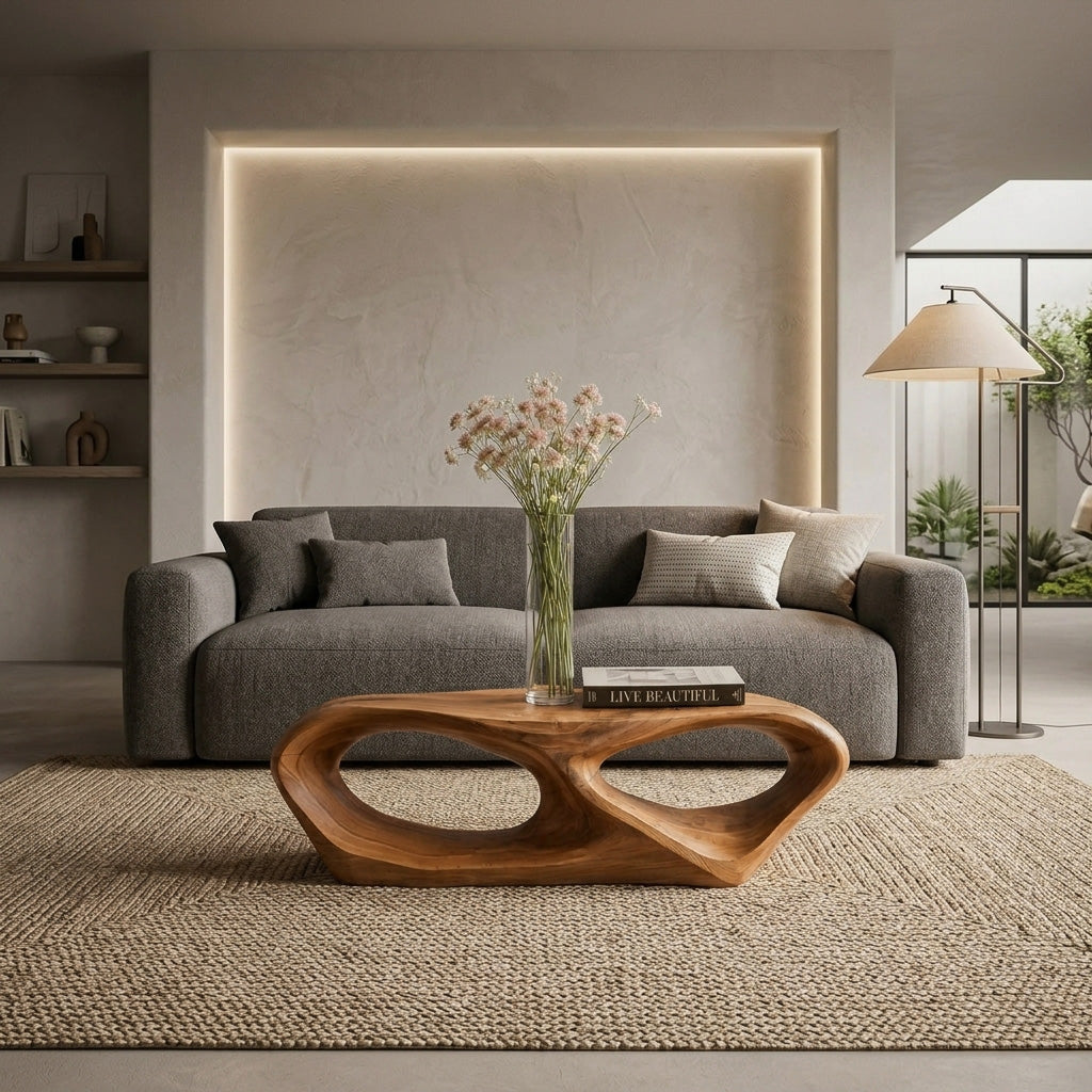 Organic Modern Coffee Table For Living Room Interiors