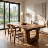 Organic Wooden Dining Table For Dining Room Decor