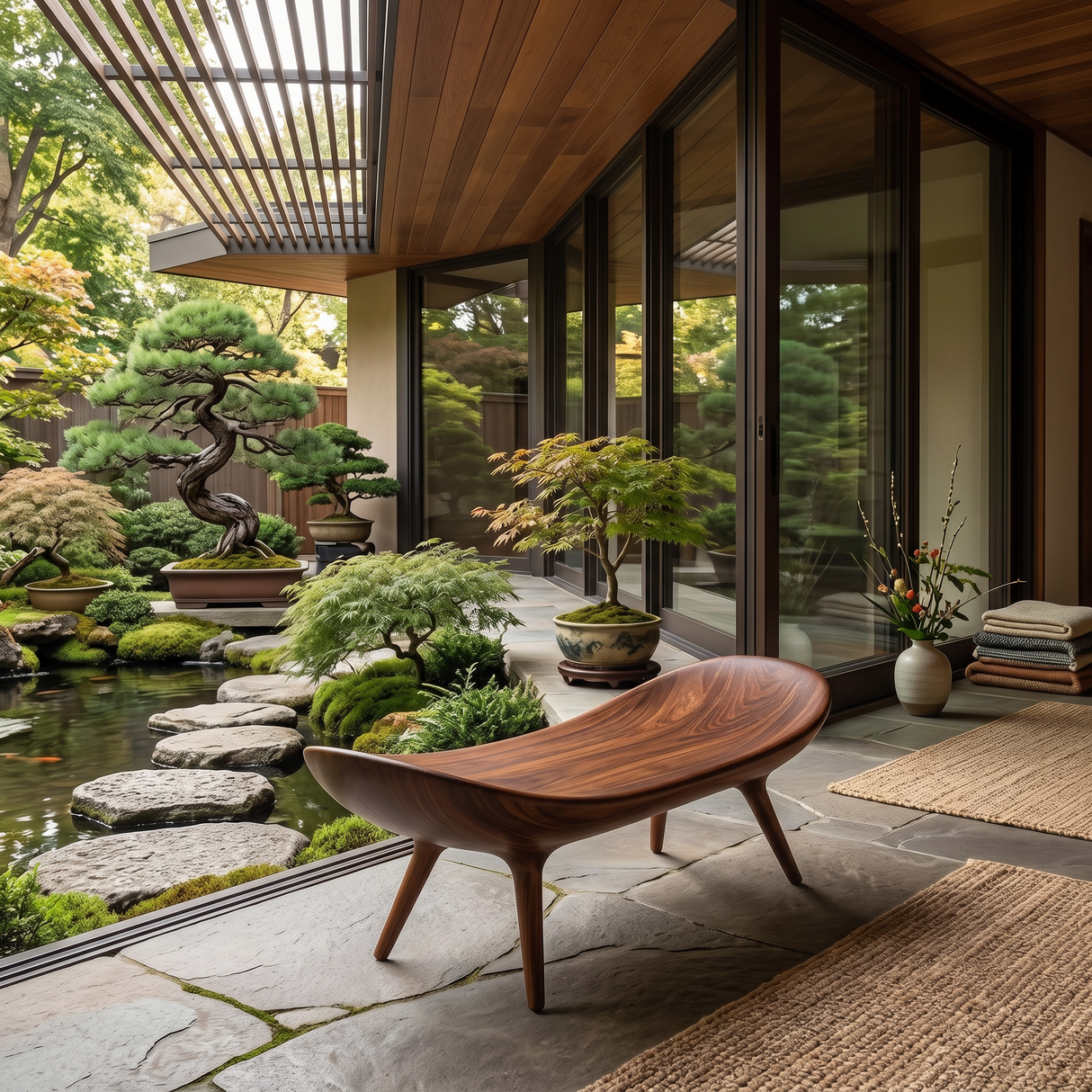 Sculptural Outdoor Bench For Garden Or Relaxed Spaces