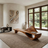 Luxury Curved Backrest Bench For Hallway