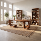 Farmhouse Pedestal Writing Desk Bedroom Study Room
