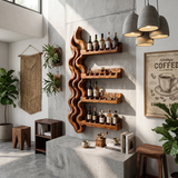Japandi Wine Storage Rack For Dining Room