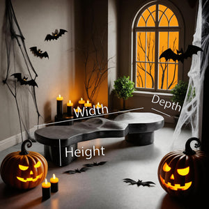Modern Halloween Sculptural Bench For Living Room Or Entryway