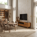 Minimalist Wooden TV Cabinet For Urban Apartment Decor