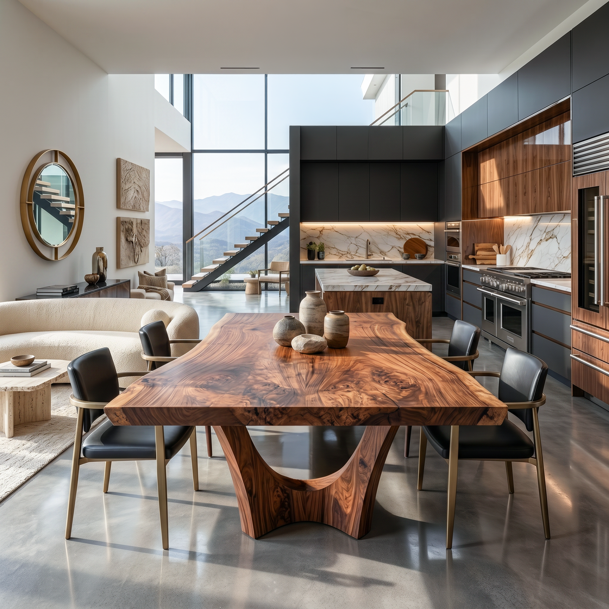 Contemporary Dining Table For Spacious Open-Plan Living Areas