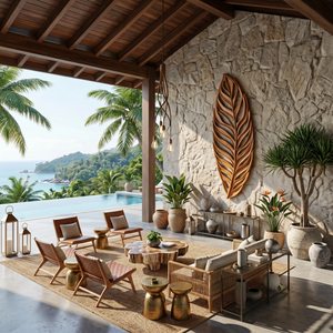 Organic Leaf Wall Sculpture For Living Room