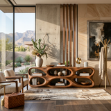 Organic Sculptural Console Table For Designer Entryway