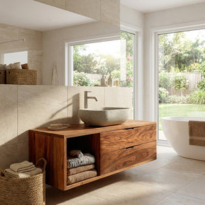 Contemporary Wooden Bathroom Vanity For Bathroom