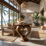 Modern Heart Base Accent Table Designer Library