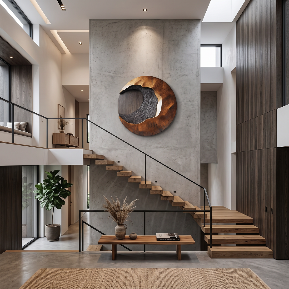 Handcrafted 3D Wood Wall Art For Entryway Focal Point