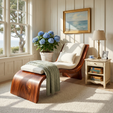 Contemporary Wooden Daybed Indoor Outdoor Luxury Home Furniture