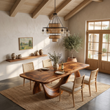 Minimalist Irregular Dining Table For Apartment Dining Area