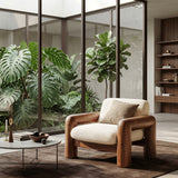 Modern Chunky Frame Armchair For Cozy Living Room
