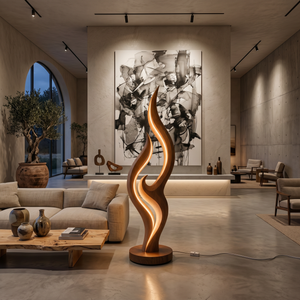 Contemporary Double Wave Lamp For Lounge Area