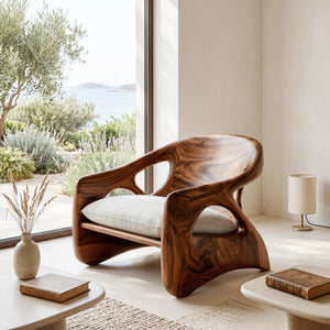 Modern Sculpture Armchair For Cozy Reading Corner