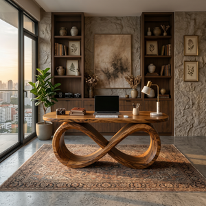 Luxury Infinity Base Executive Desk Designer Office