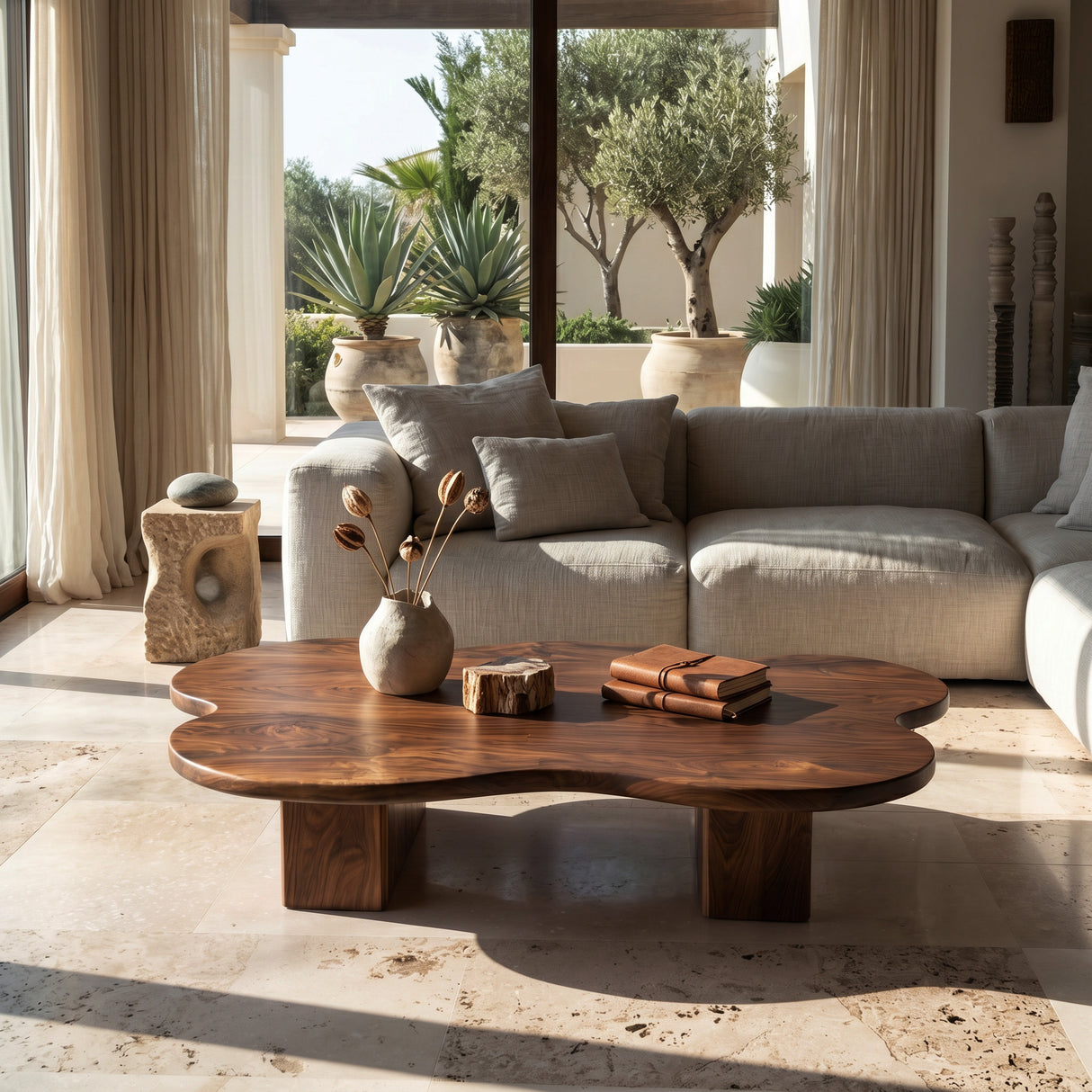 Contemporary Cloud Shape Coffee Table For Living Room Decor