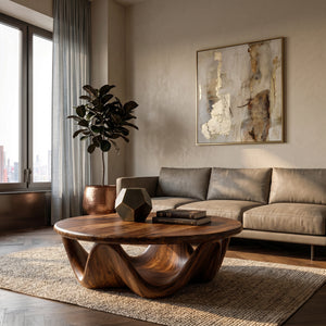 Mid Century Wooden Coffee Table For Home Decor