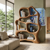 Organic Flow Bookcase For Cozy Reading Corner