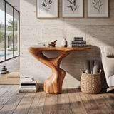 Rustic Accent Table Entryway Design