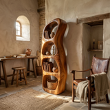 Farmhouse Artistic Bookcase Storage Organizer For Living Room