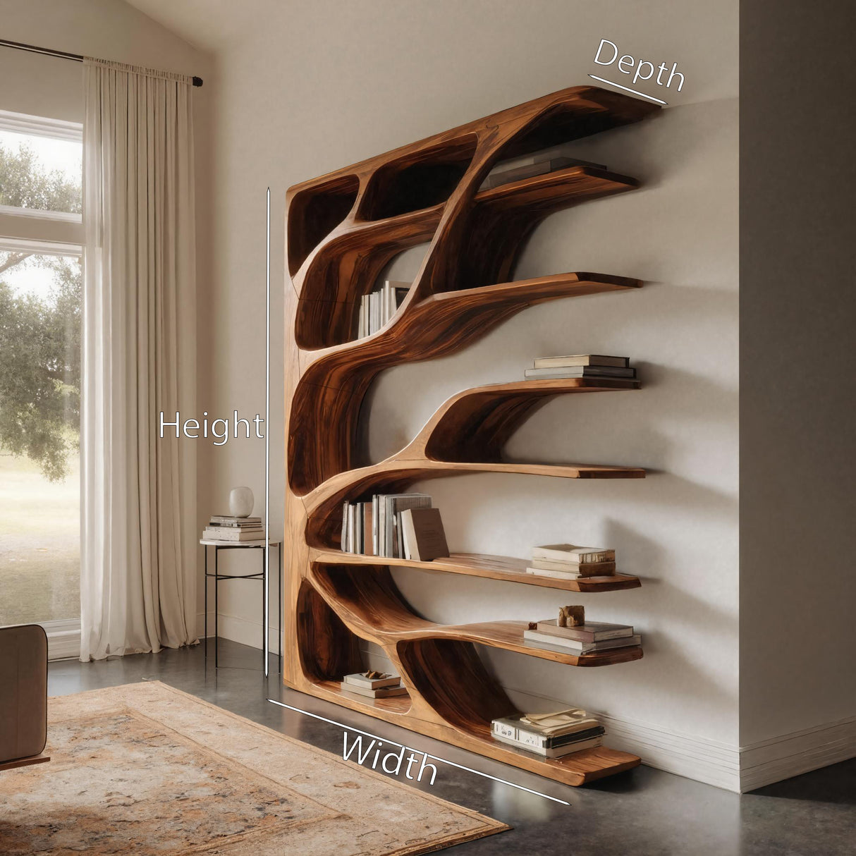 Modern Statement Bookshelf For Home Interiors Decor