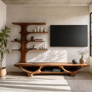 Organic Modern Tree Shape TV Stand For Living Room