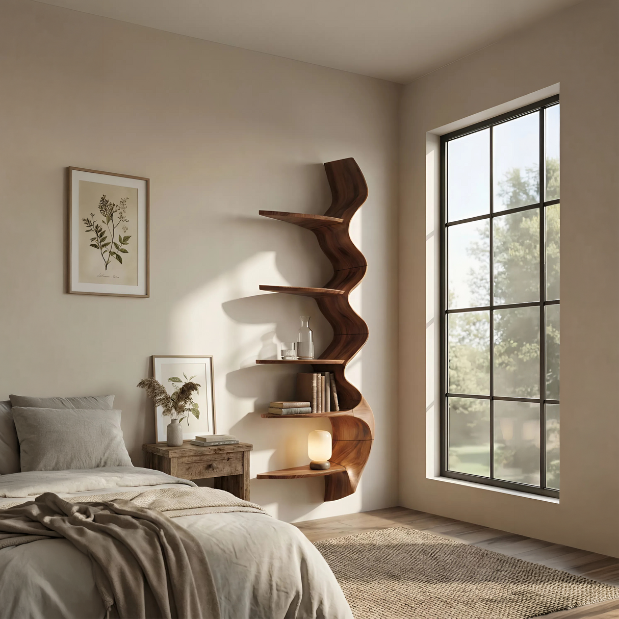 Contemporary Shelving Unit For Living Room Decor