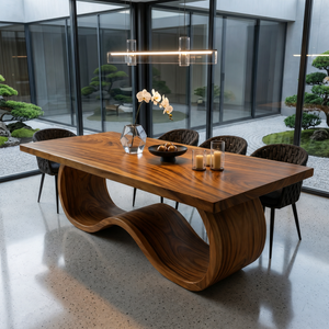 Boho Statement Table For Indoor Pool Dining Area