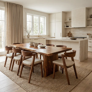 Organic Handcrafted Wooden Dining Table For Dining Room