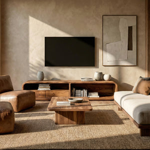 Modern Organic TV Console For Living Room Decor