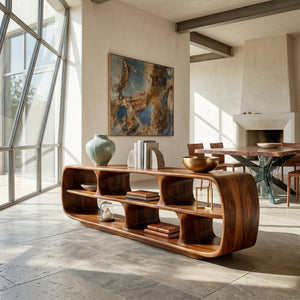 Minimalist Wooden Display Bookshelf For Living Room Decor