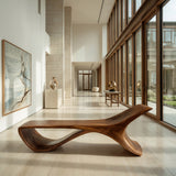 Minimalist Sculptural Bench For Entryway Or Hallway