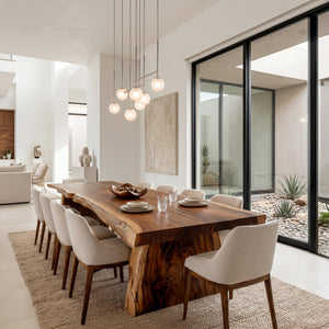 Organic Live Edge Dining Table For Dining Room Decor