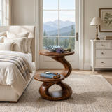 Minimalist Open Shelf Side Table Coastal Villa