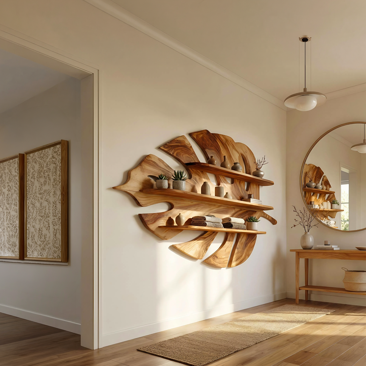 Contemporary Shelving Unit For Living Space Storage